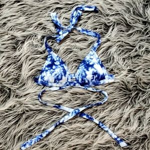 PINK Tie dye swimsuit top